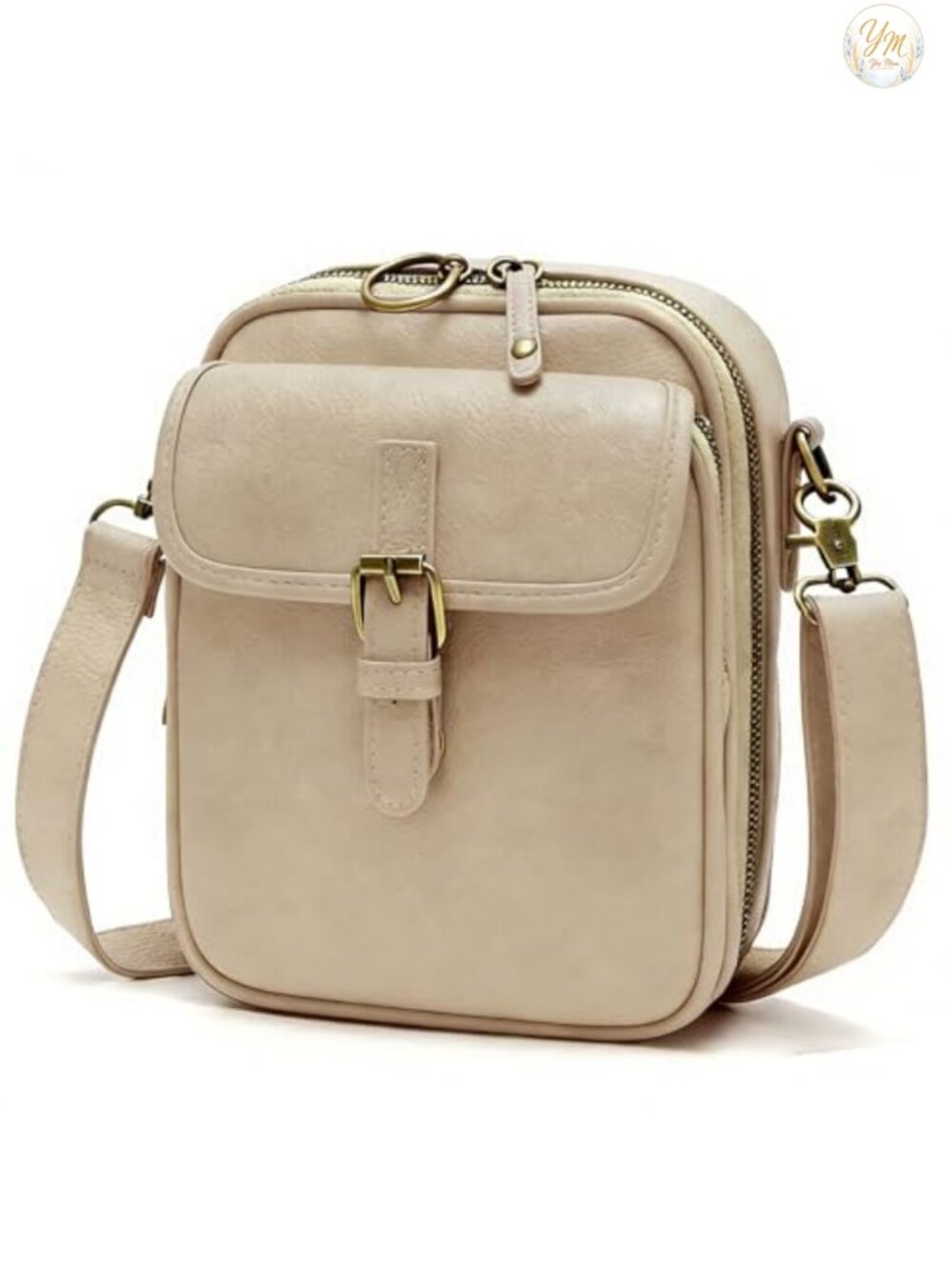 Vegan Leather Crossbody Bag Messenger Purse Anti Theft Shoulder Handbag